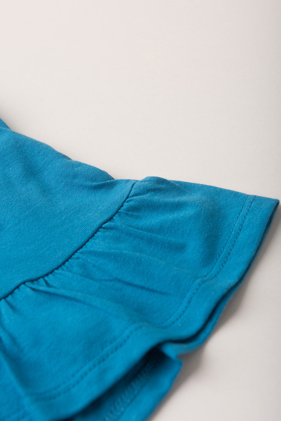 Conjunto Menina Blusa Over Manga Curta Azul Turquesa e Shorts Babado - Azul Turquesa Conjunto Menina Blusa Over Manga Curta Azul Turquesa e Shorts Babado - Azul Turquesa