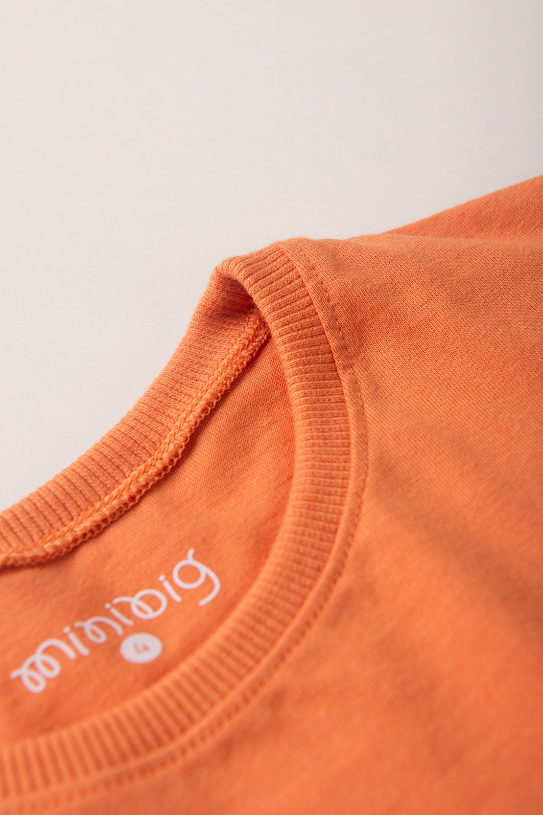 Conjunto Menina Blusa Box Manga Curta Laranja Tangerina e Shorts Off Natural Conjunto Menina Blusa Box Manga Curta Laranja Tangerina e Shorts Off Natural