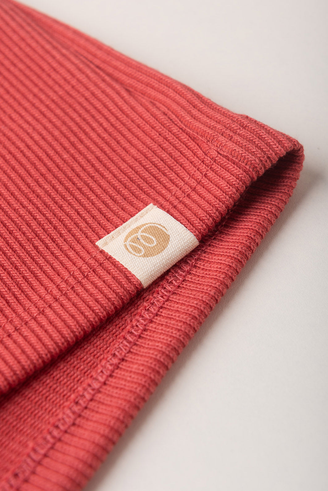 Shorts Menina Moletom Texturizado Algodão Sustentável - Vermelho Cedro