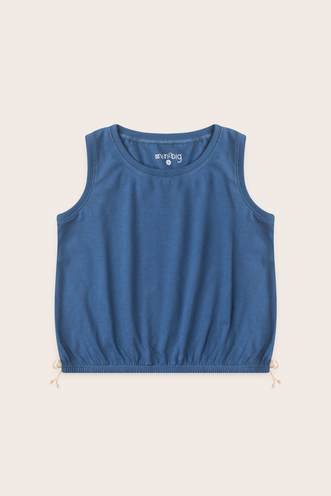 Conjunto Menina Regata Azul Anil e Shorts Azul Anil Conjunto Menina Regata Azul Anil e Shorts Azul Anil