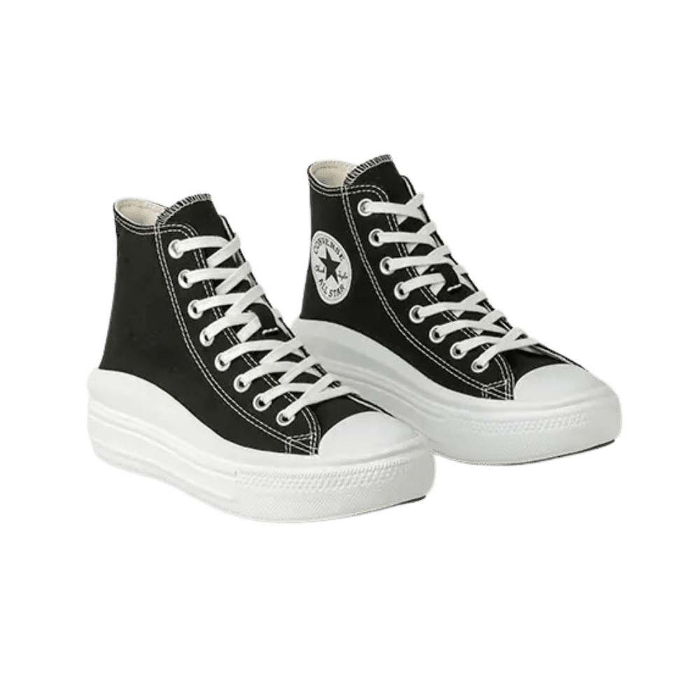 All star cano alto sale plataforma preto
