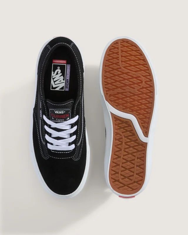 Tênis Vans Curren Caples Skate Cuarren Gum Black White Tênis Vans Curren Caples Skate Cuarren Gum Black White