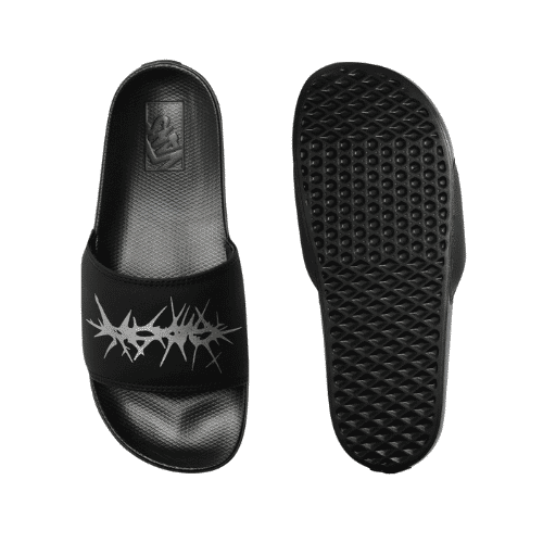 Chinelo Vans Mn La Costa Reflective Matte Black/Silver Mirror Chinelo Vans Mn La Costa Reflective Matte Black/Silver Mirror