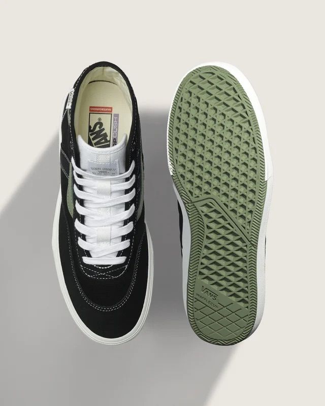 Tênis Vans Crockett High Pro Skate Black Green Tênis Vans Crockett High Pro Skate Black Green