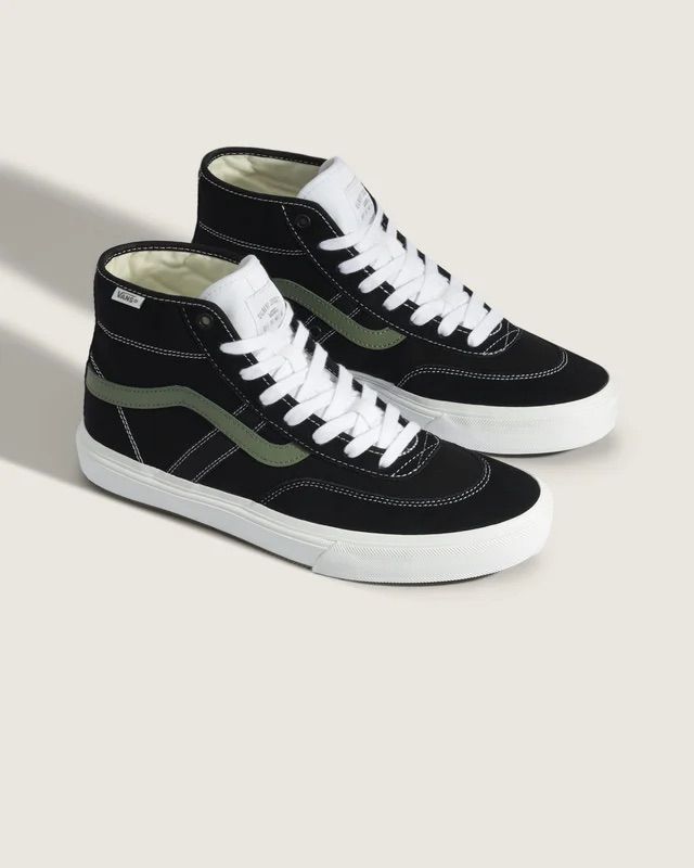 Tênis Vans Crockett High Pro Skate Black Green Tênis Vans Crockett High Pro Skate Black Green