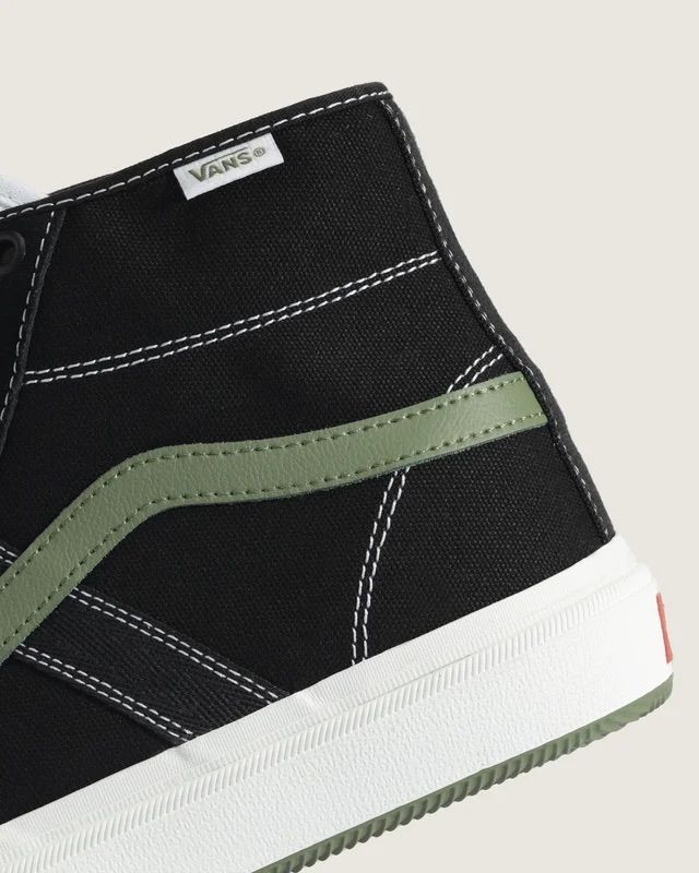 Tênis Vans Crockett High Pro Skate Black Green Tênis Vans Crockett High Pro Skate Black Green