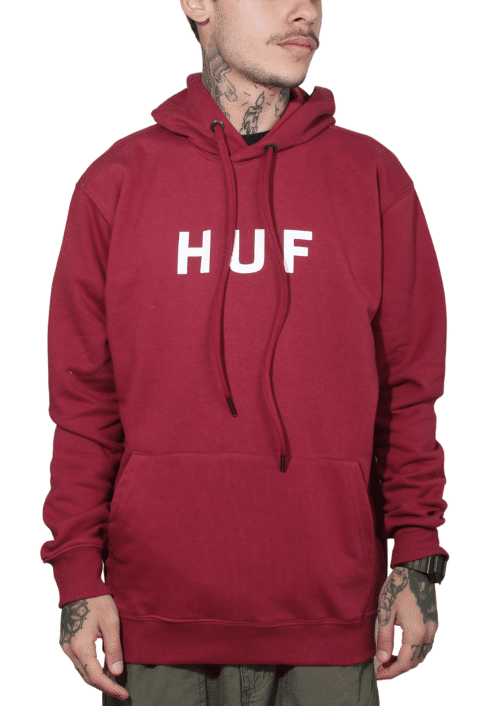 Maroon Huf Jumper Huf Moletom Shopping Moletom HUF Canguru Dirty