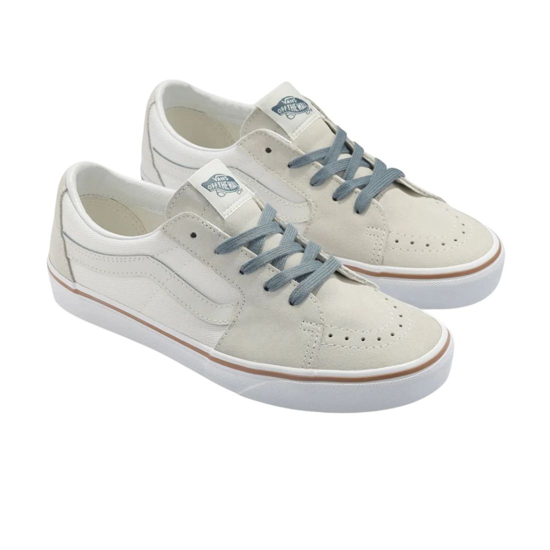 Tênis Vans Sk8-Low Twill Marshmallow – Estilo Retrô, Perfil Baixo