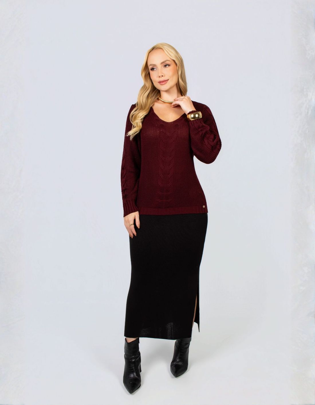 BLUSA DECOTE V BLUSA DECOTE V