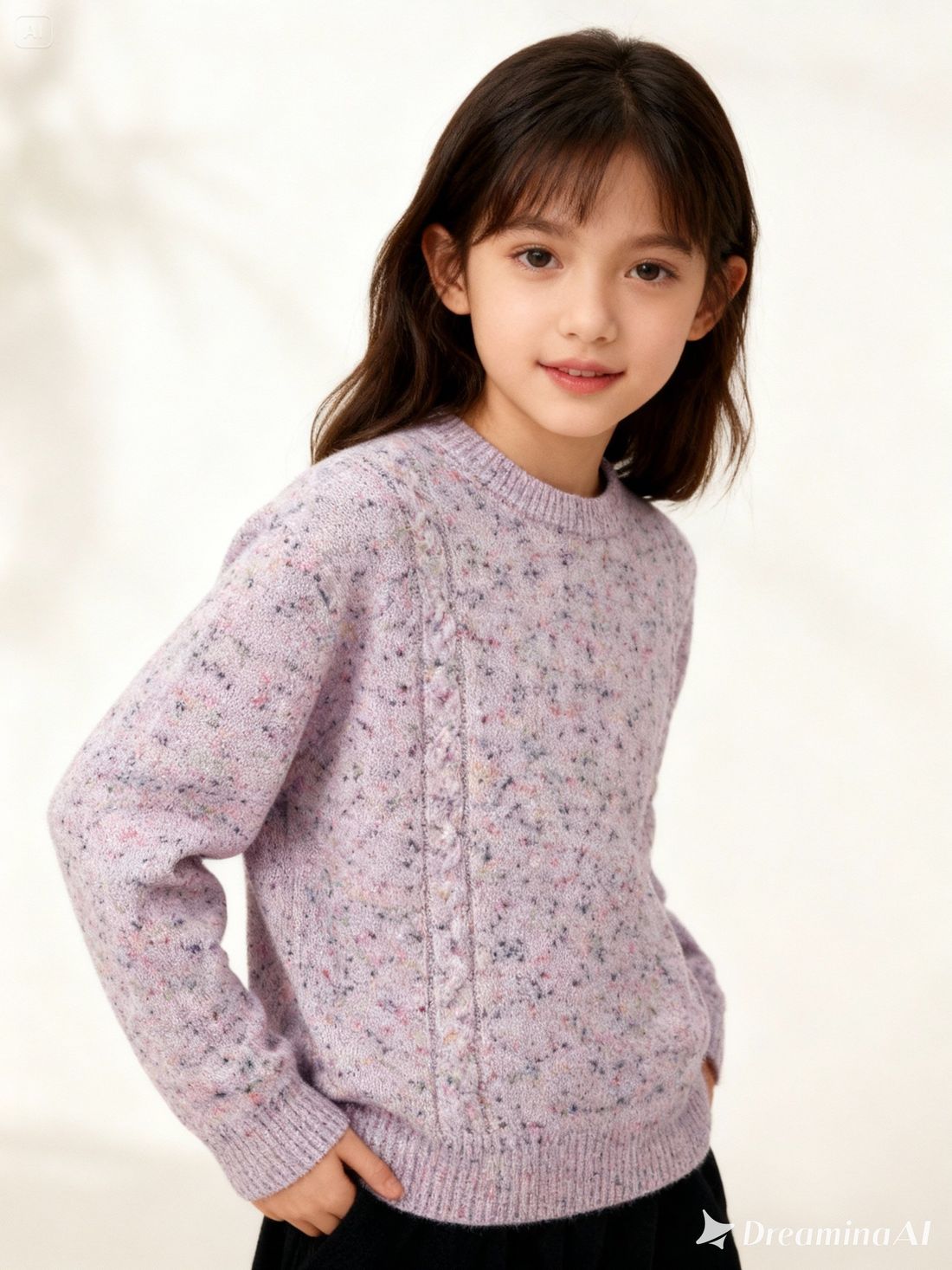 Blusa de Trico Feminina Infantil Suéter Fio Modal Juvenil Lã Blusa de Trico Feminina Infantil Suéter Fio Modal Juvenil Lã