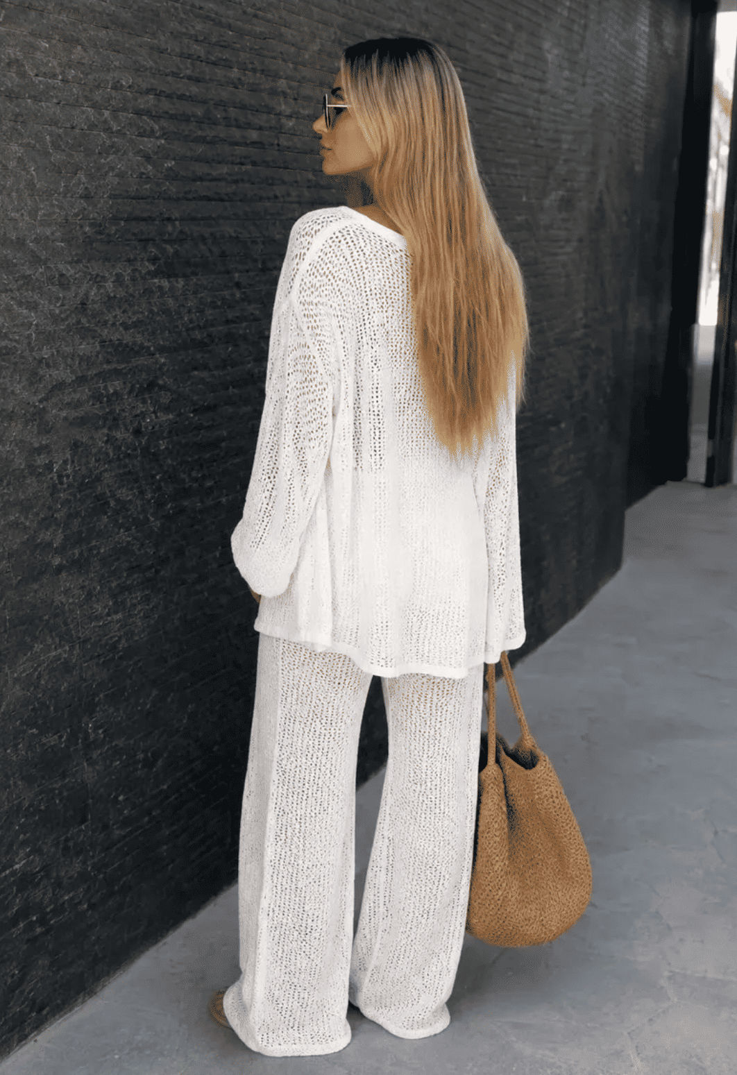 Kimono Feminino de Tricô Vazado Kimono Feminino de Tricô Vazado