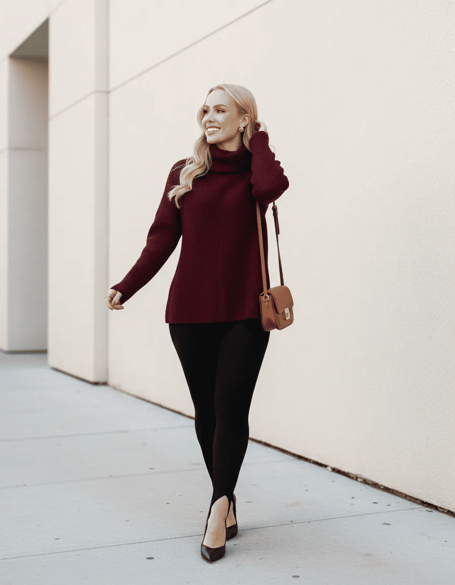 Blusa Feminina de Tricô Gola Alta Blusa Feminina de Tricô Gola Alta