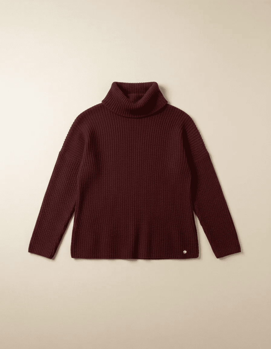 Blusa Feminina de Tricô Gola Alta Blusa Feminina de Tricô Gola Alta
