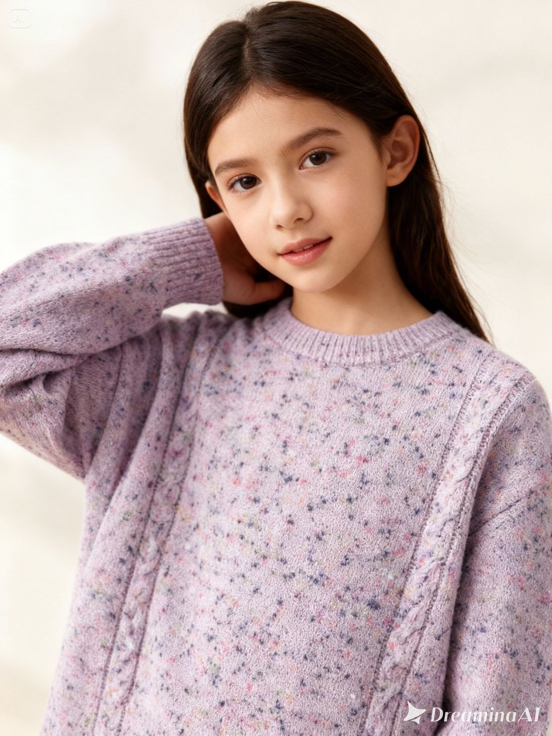 Blusa de Trico Feminina Infantil Suéter Fio Modal Juvenil Lã Blusa de Trico Feminina Infantil Suéter Fio Modal Juvenil Lã