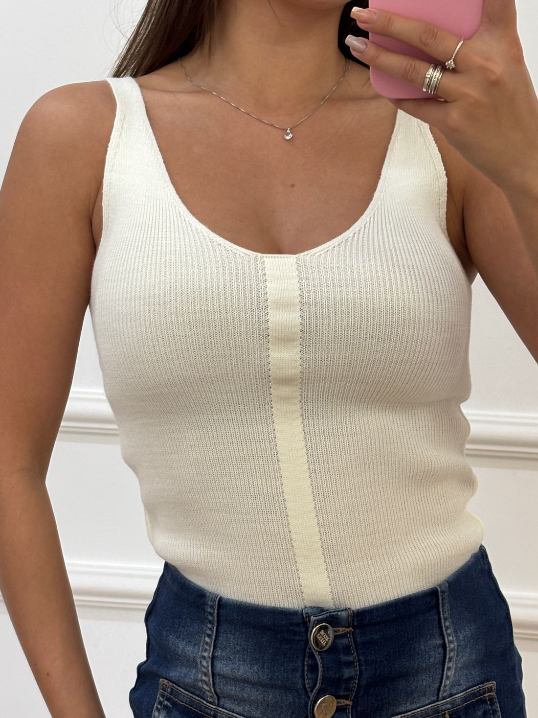 Regata femininatricot blusa sem manga trico modal alça larga Regata femininatricot blusa sem manga trico modal alça larga