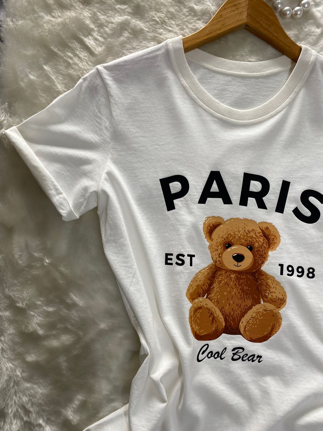 Tshirt Premium - Paris DTF - Off White Tshirt Premium - Paris DTF - Off White