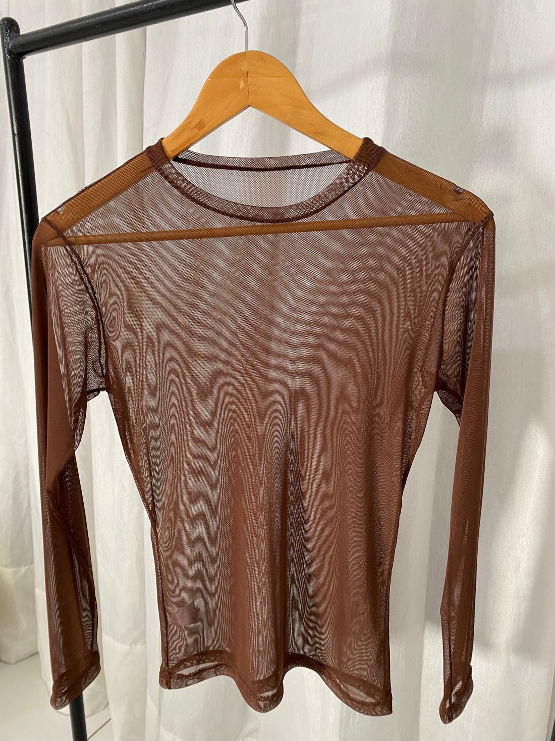 Blusa de Tule - Marrom Blusa de Tule - Marrom