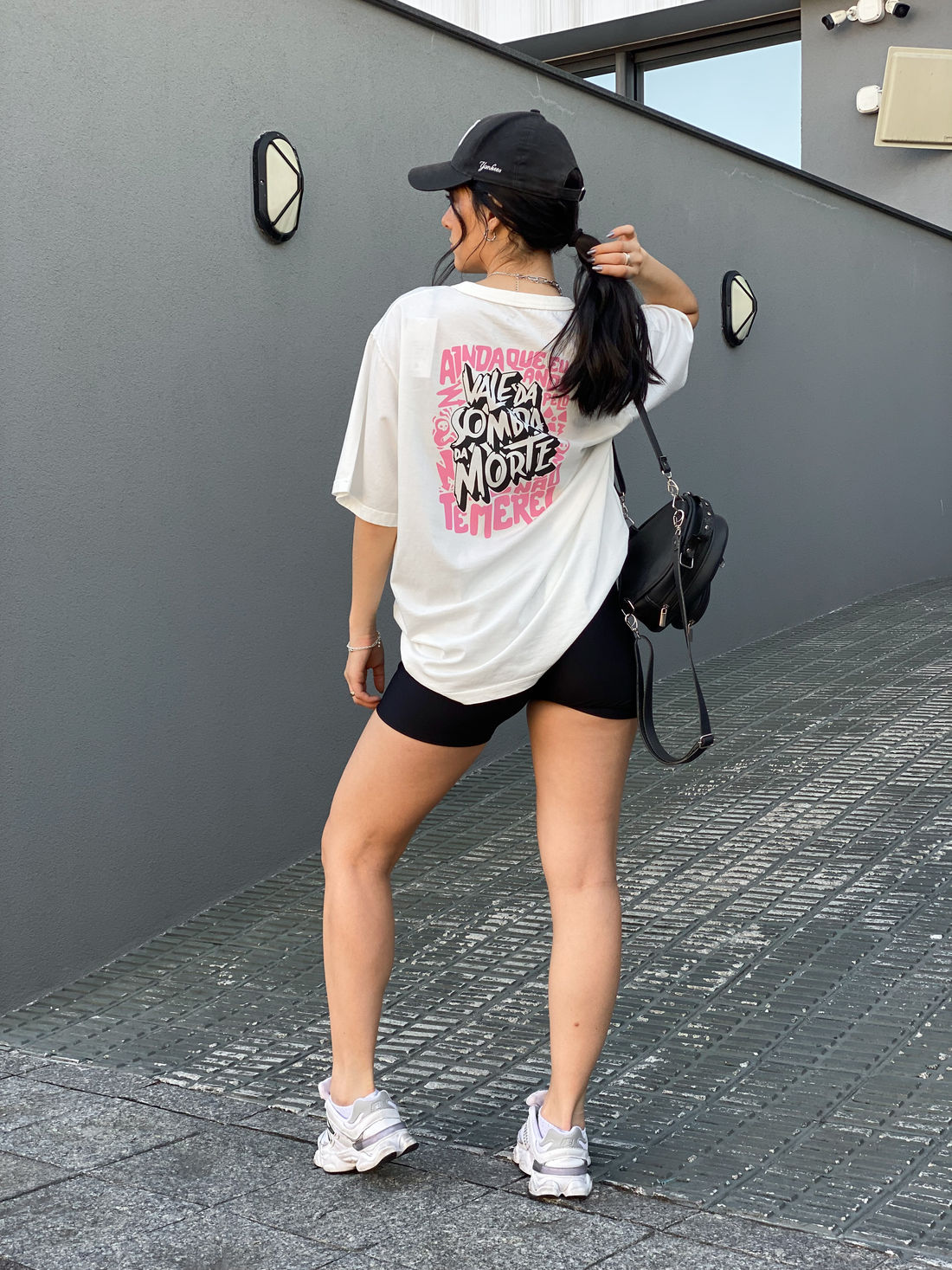 Tshirt Oversized - Salmos 23:4 - Off White