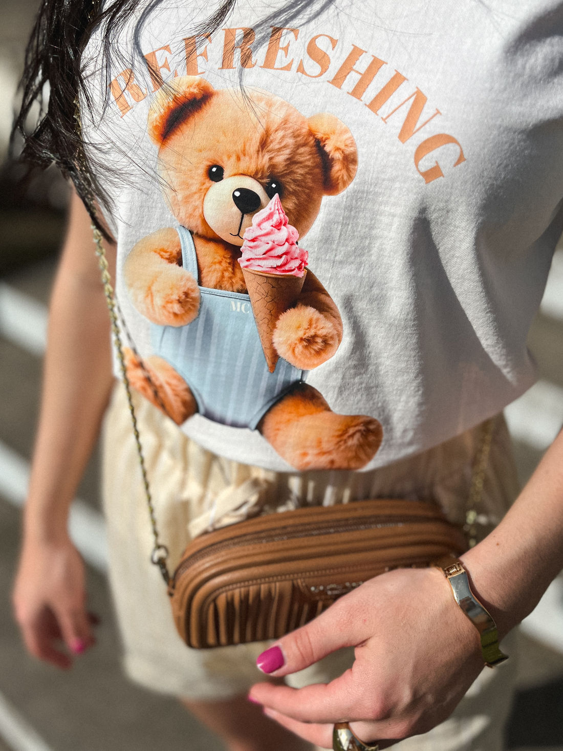 Tshirt Premium - Teddy Summer DTF - Off White