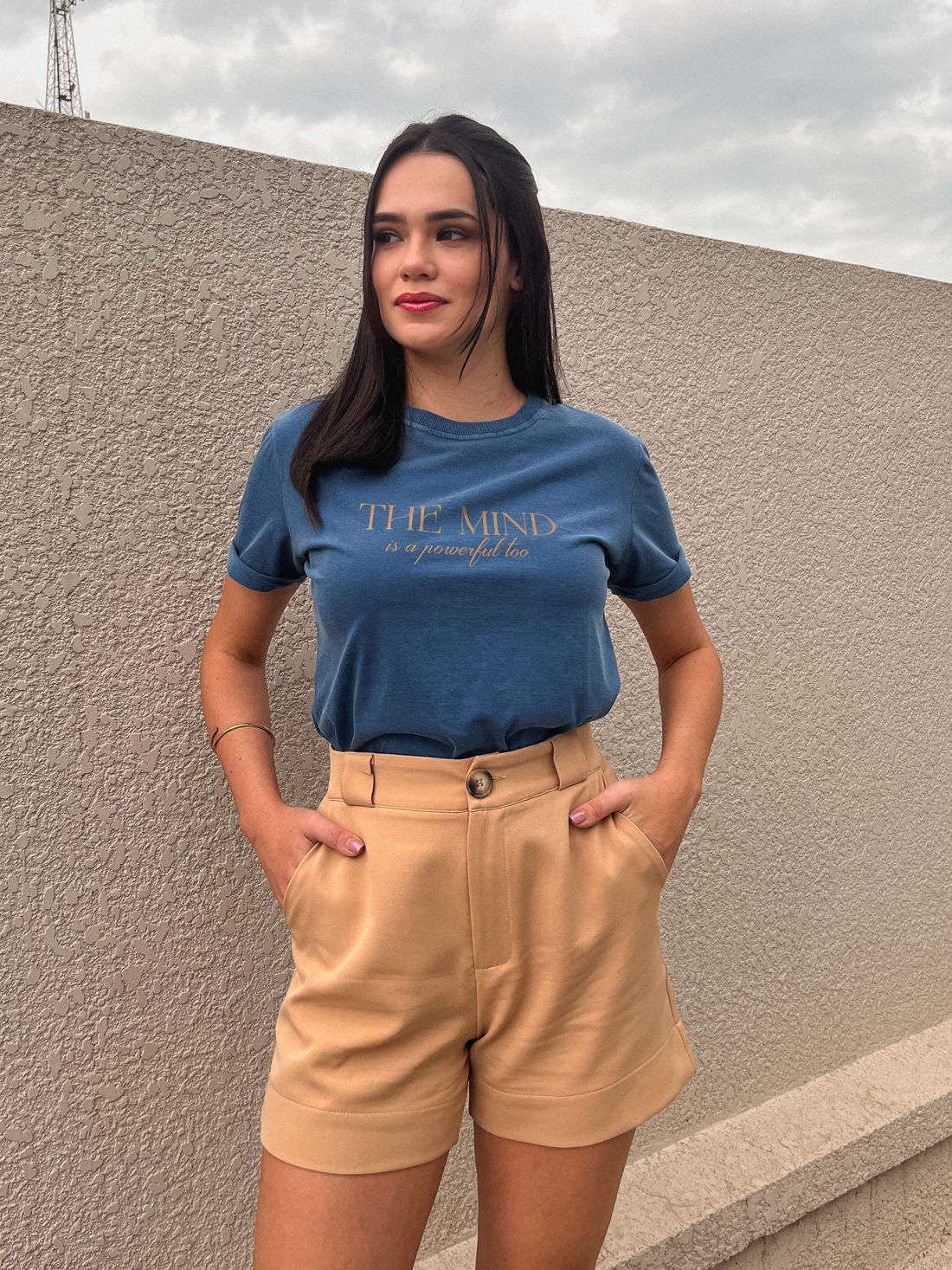 Tshirt Premium - The Mind - Azul Petroleo Tshirt Premium - The Mind - Azul Petroleo