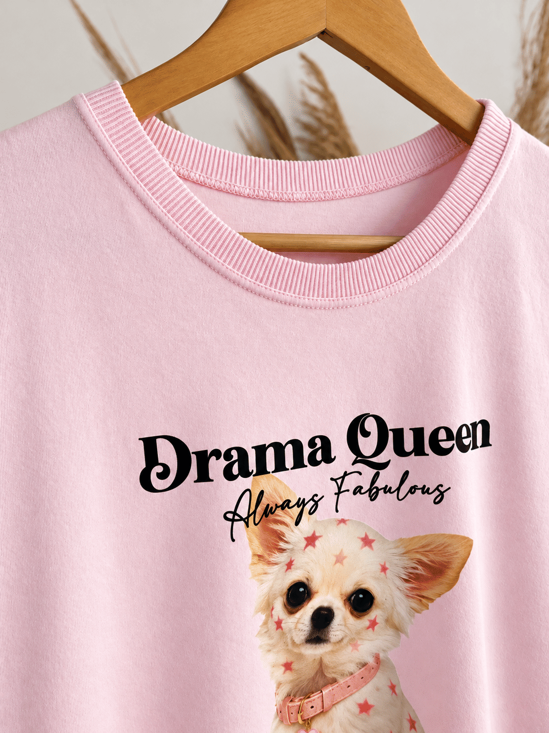 Tshirt Premium - Drama Queen DTF - Rosa Claro Tshirt Premium - Drama Queen DTF - Rosa Claro