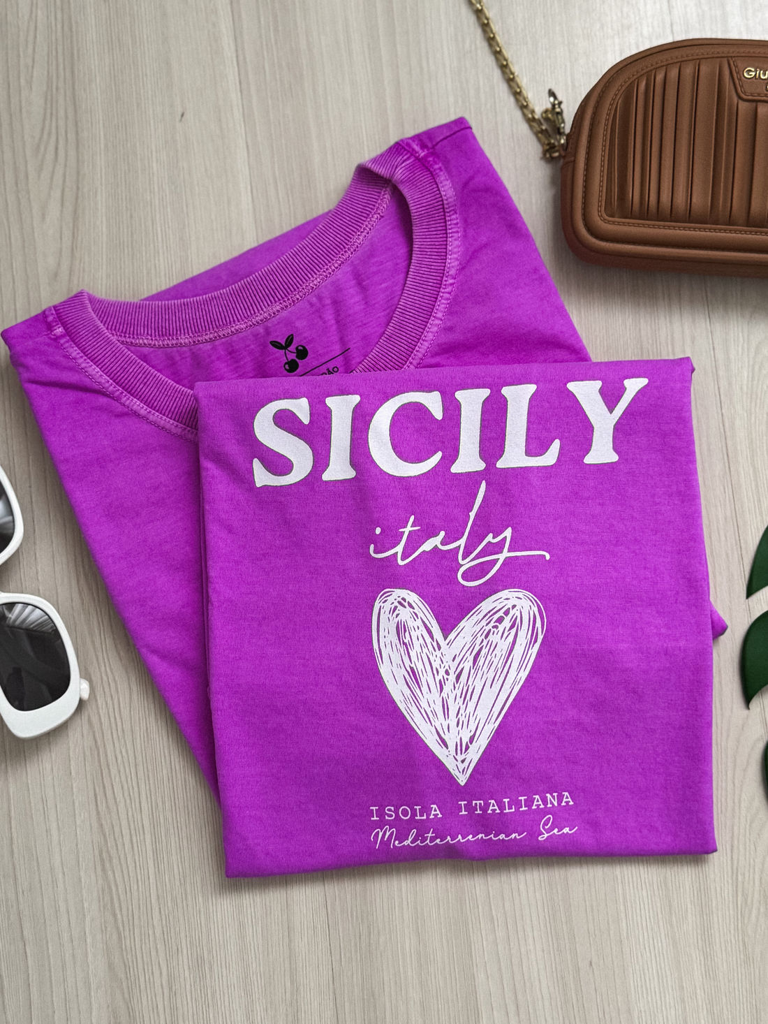 Tshirt Premium - Sicily - Fucsia Tshirt Premium - Sicily - Fucsia