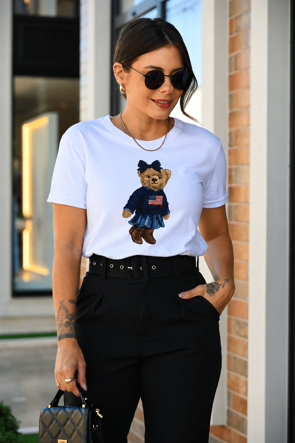 Tshirt Premium - Ursa EUA DTF - Off White Tshirt Premium - Ursa EUA DTF - Off White