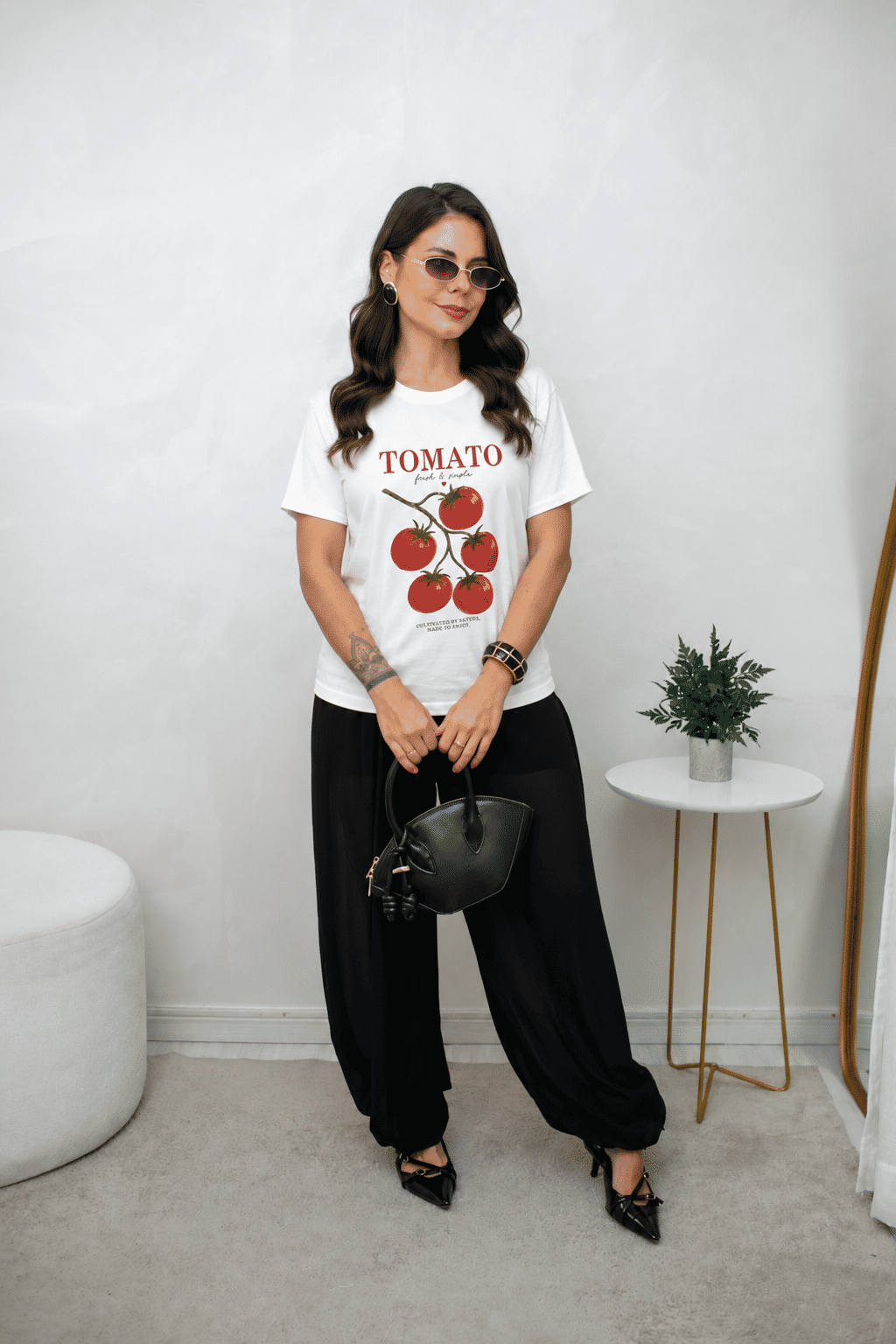 Tshirt Premium - Tomato - Off White Tshirt Premium - Tomato - Off White