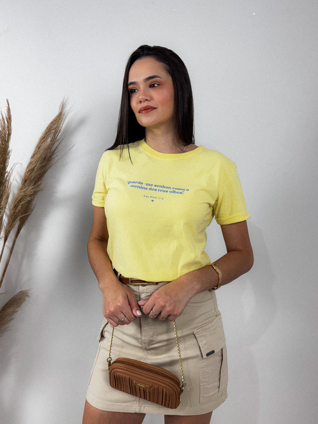 Tshirt Premium - Guarda-me Senhor - Amarela Tshirt Premium - Guarda-me Senhor - Amarela