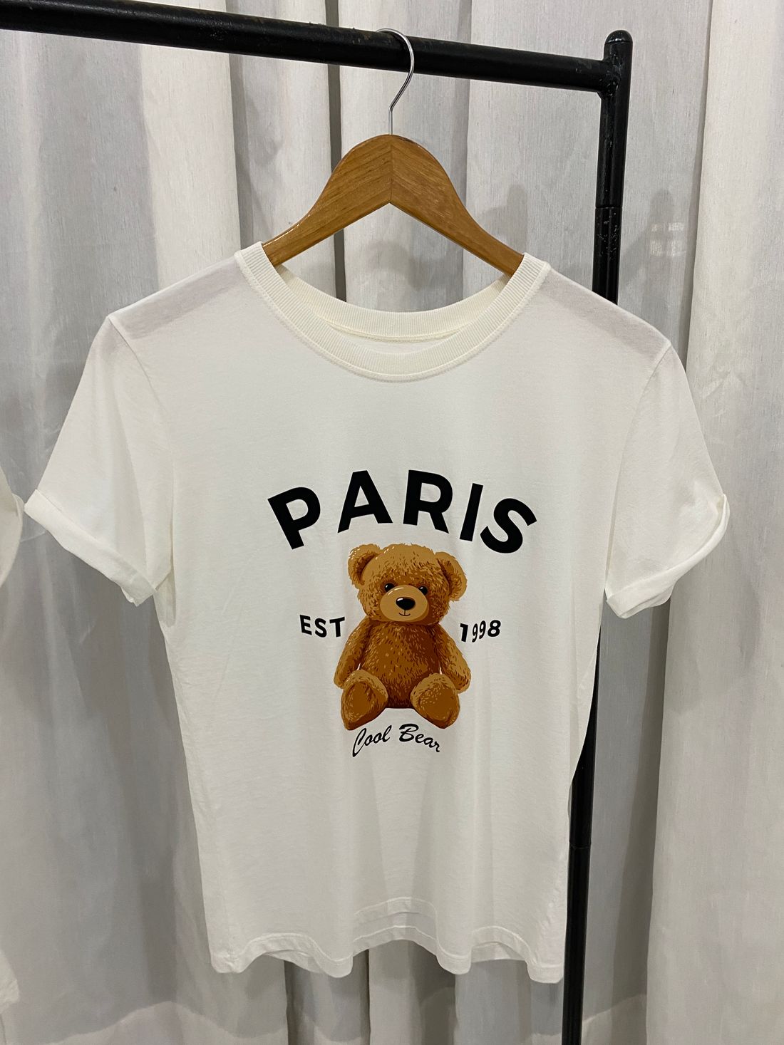 Tshirt Premium - Paris DTF - Off White Tshirt Premium - Paris DTF - Off White
