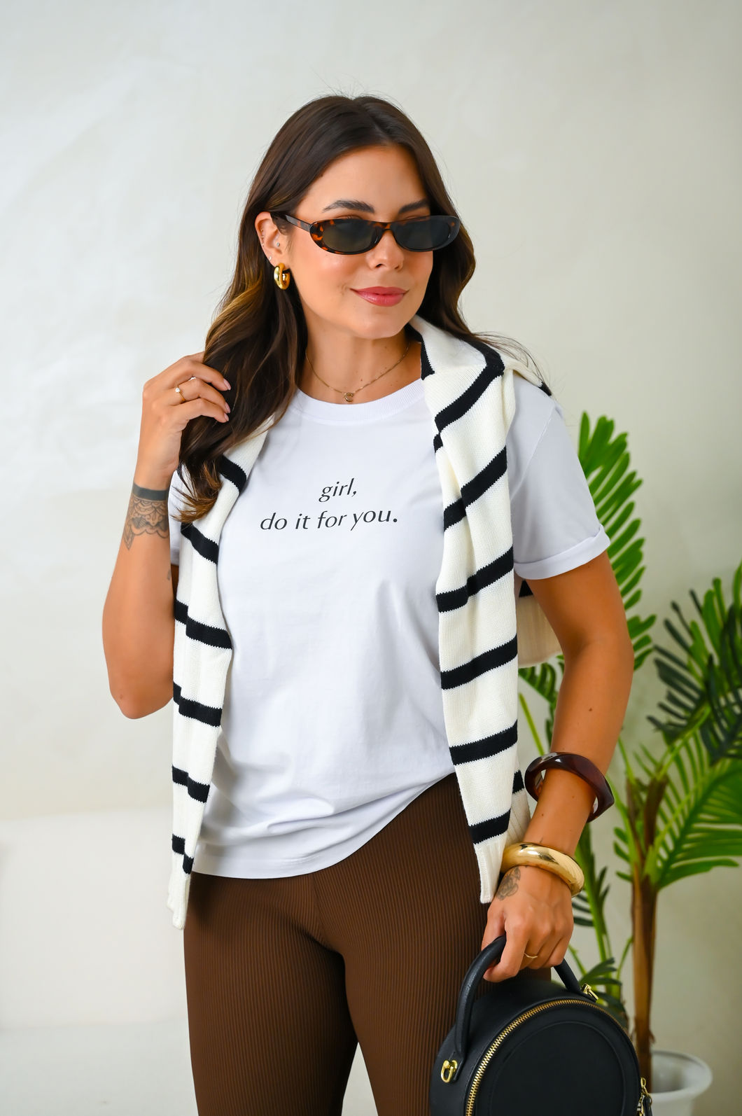 Tshirt Premium - Girl, do it for you - Branca