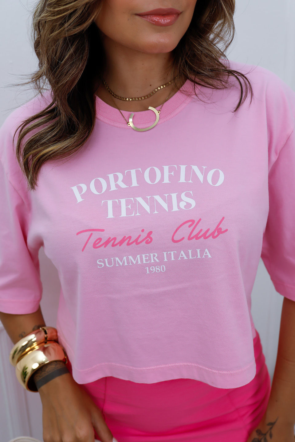 Cropped Oversized - Portofino - Rosa Bebê Cropped Oversized - Portofino - Rosa Bebê
