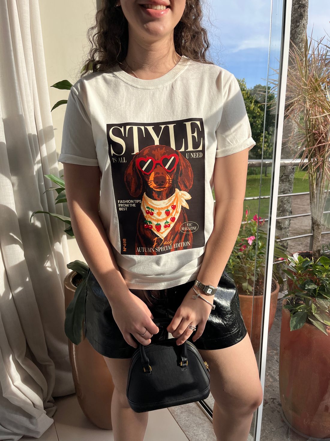 Tshirt Premium - Dog Style - Off White Tshirt Premium - Dog Style - Off White