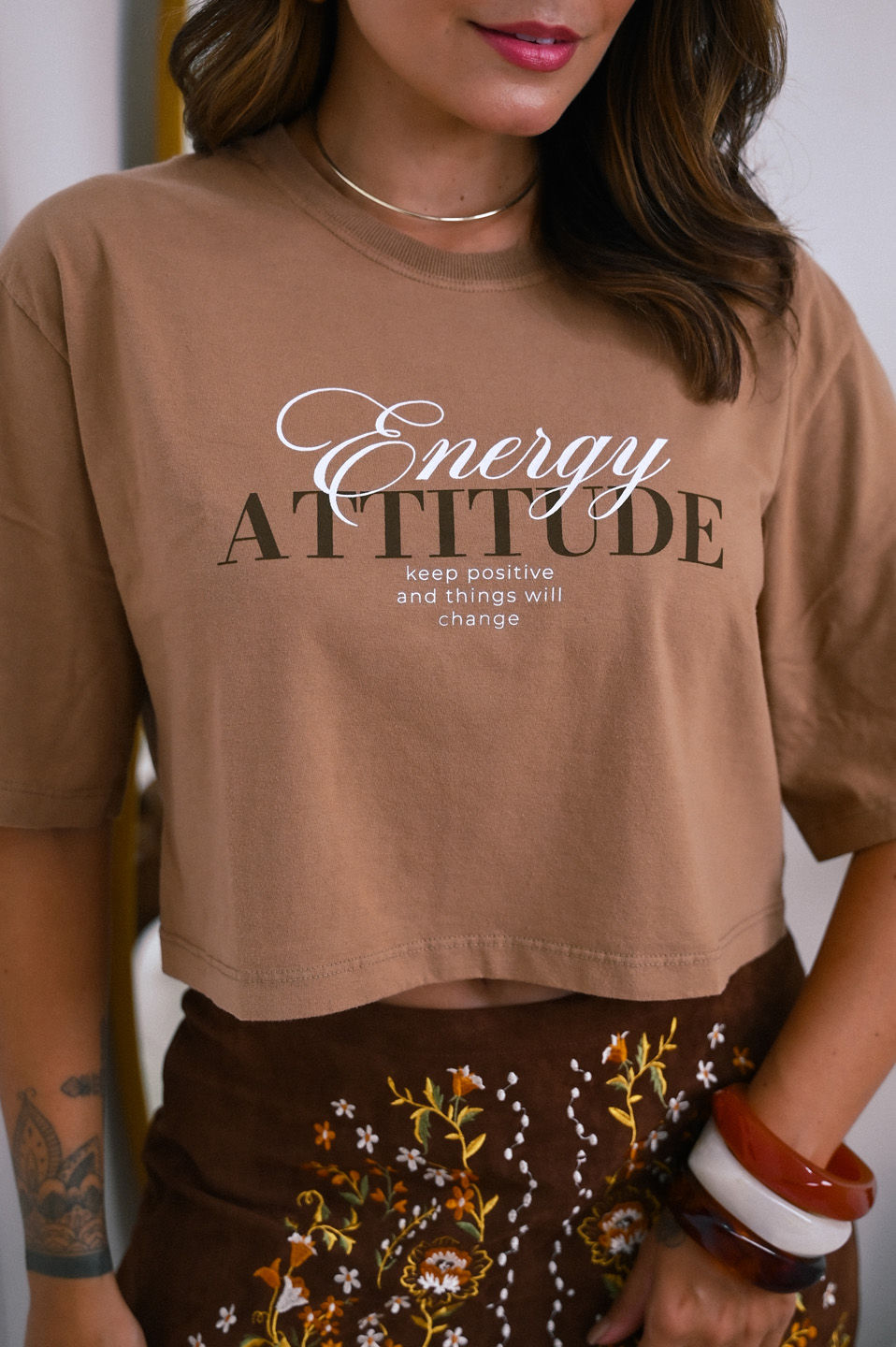 Cropped Oversized - Energy - Capuccino Cropped Oversized - Energy - Capuccino