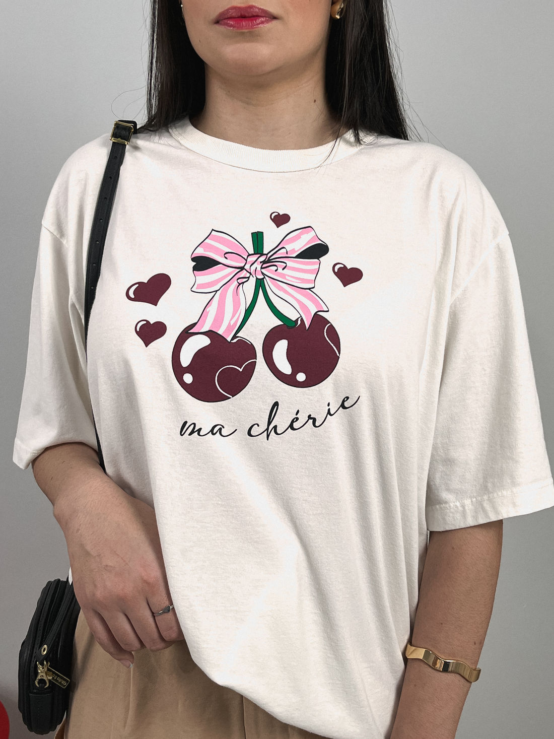 Tshirt Oversized - Ma Chérie - Off White Tshirt Oversized - Ma Chérie - Off White