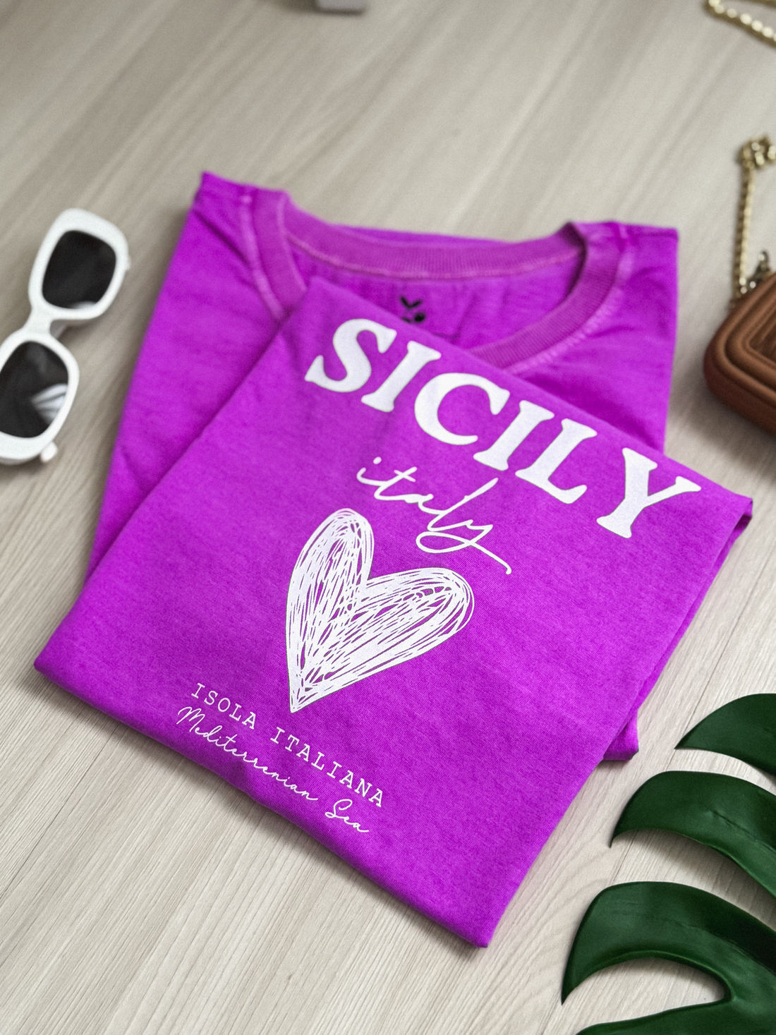 Tshirt Premium - Sicily - Fucsia Tshirt Premium - Sicily - Fucsia