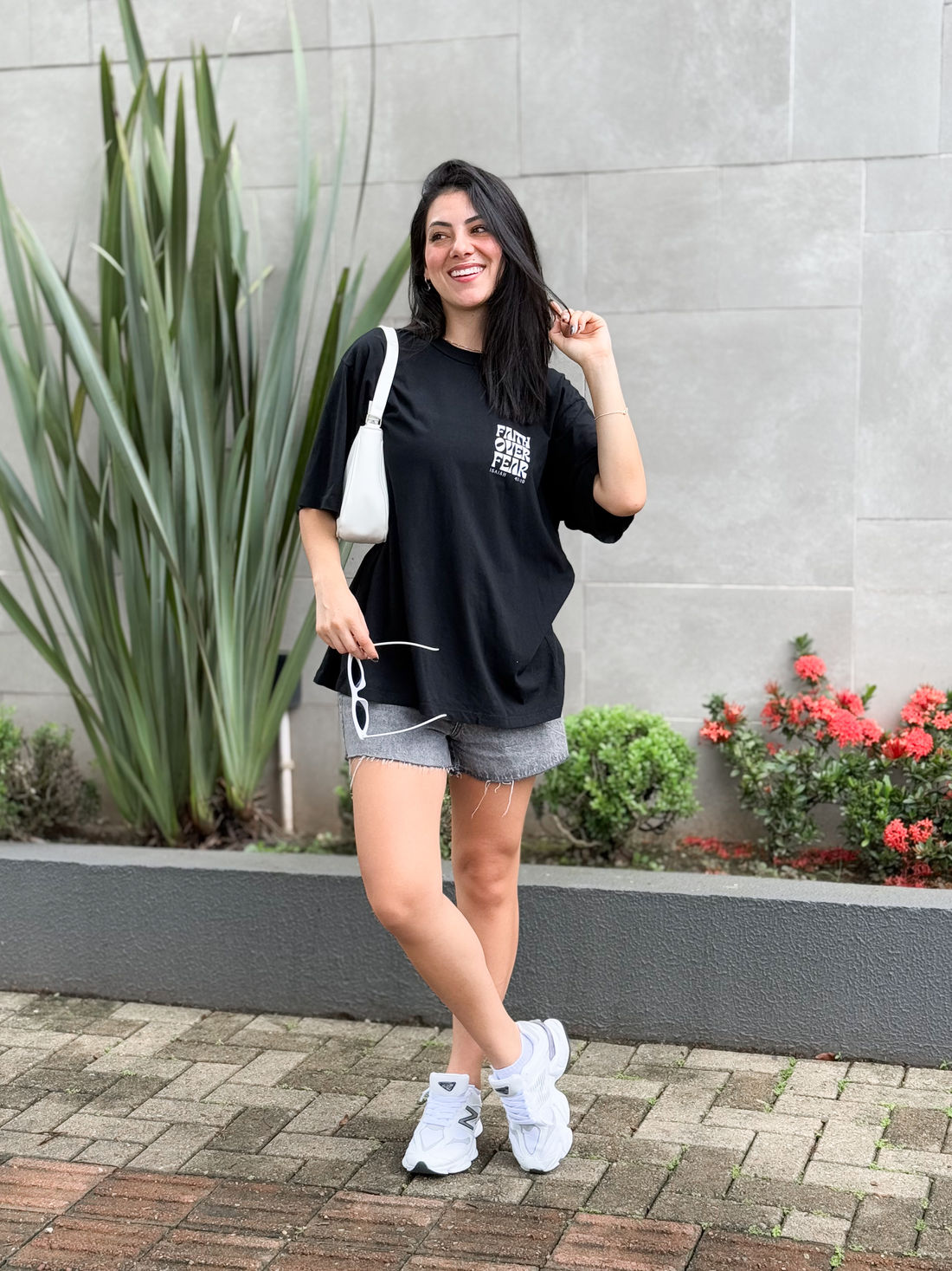 Tshirt Oversized - Isaiah 41:10 - Preto Tshirt Oversized - Isaiah 41:10 - Preto