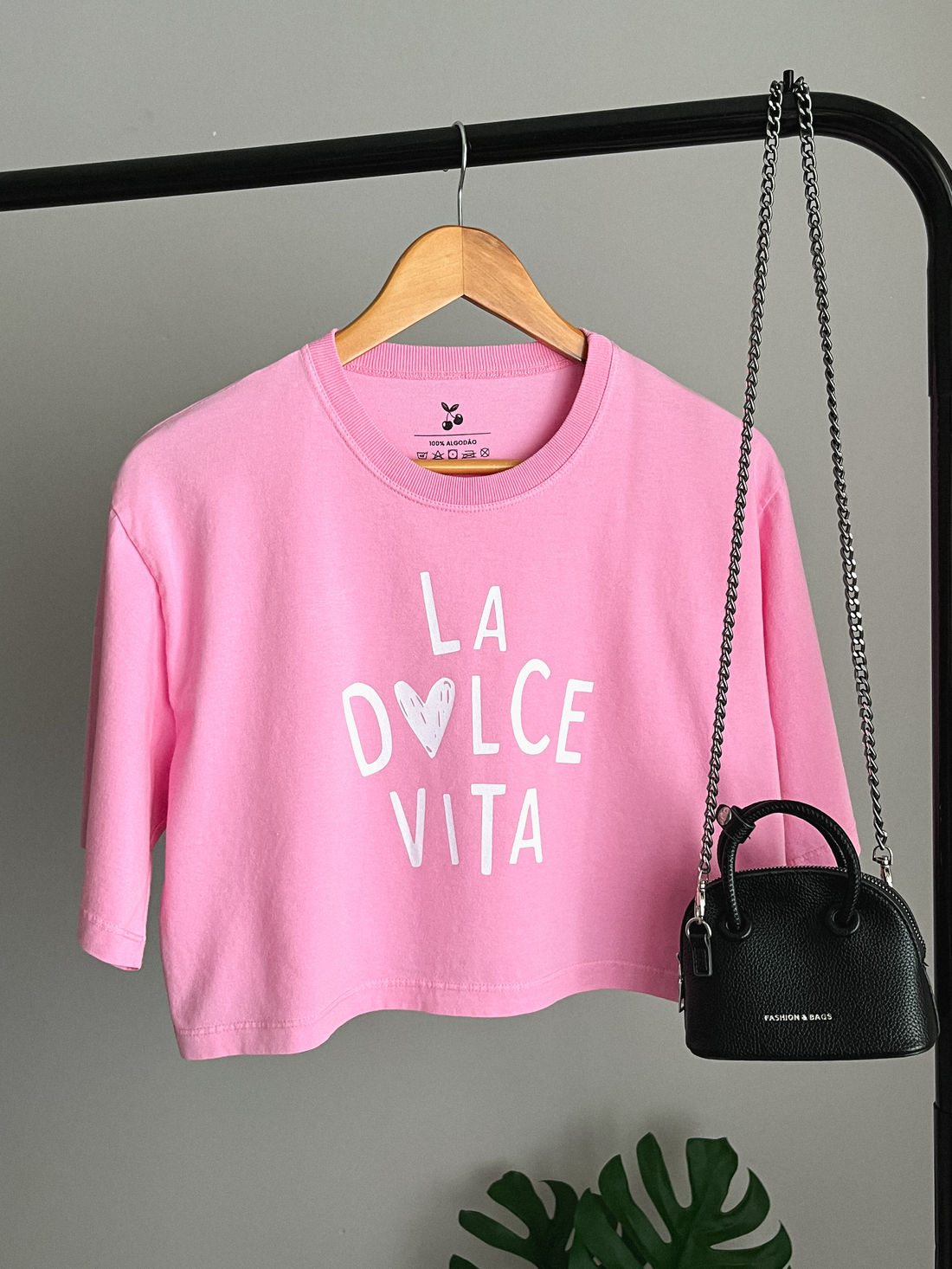 Cropped Oversized - La dolce vita - Rosa