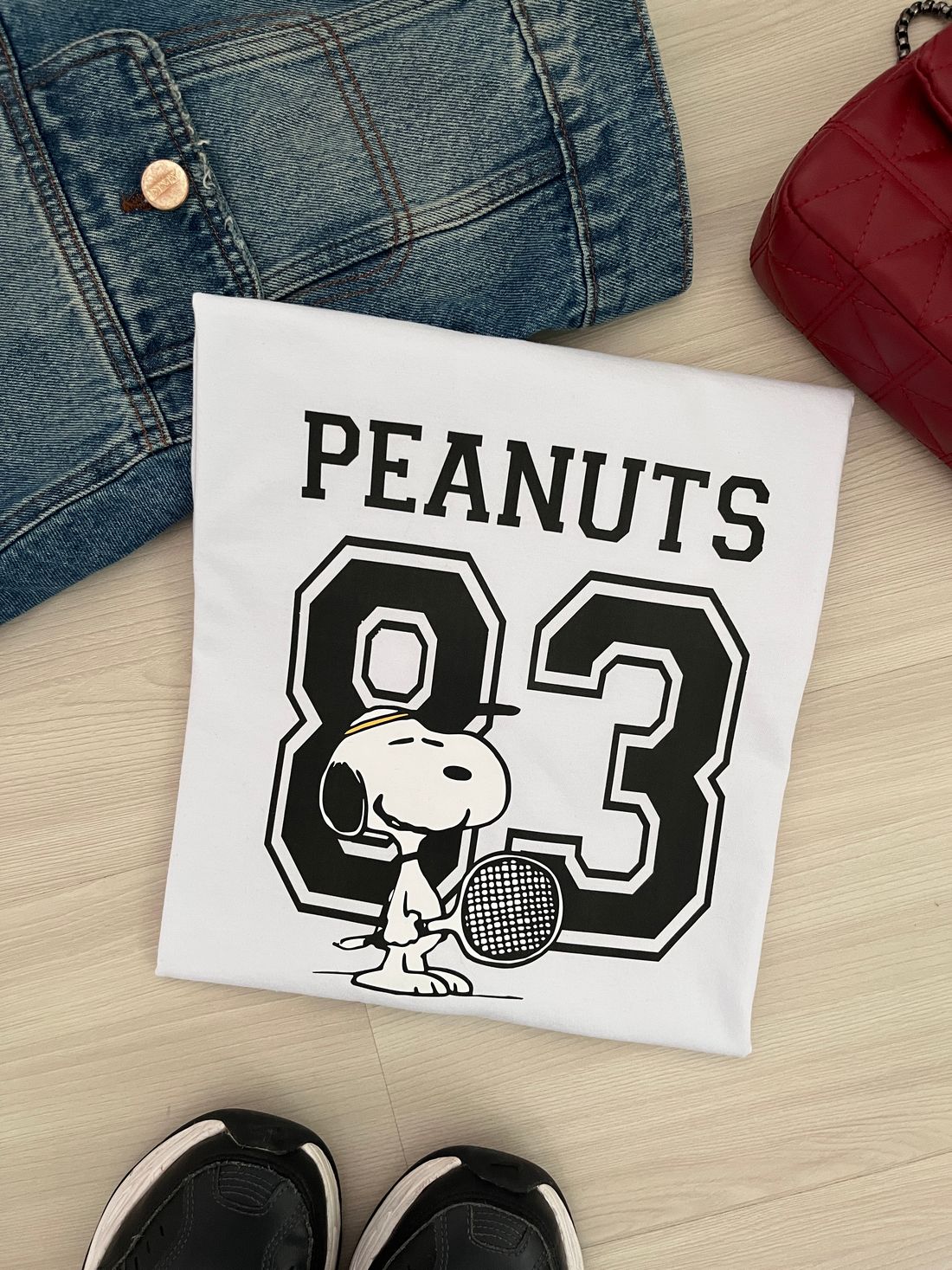 T-shirt Oversized - Peanuts 83 DTF - Branca T-shirt Oversized - Peanuts 83 DTF - Branca