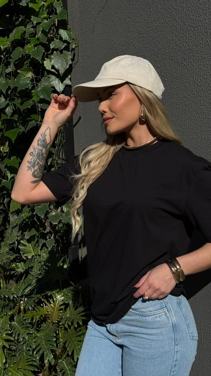 Camiseta Candy Color - Preta Camiseta Candy Color - Preta