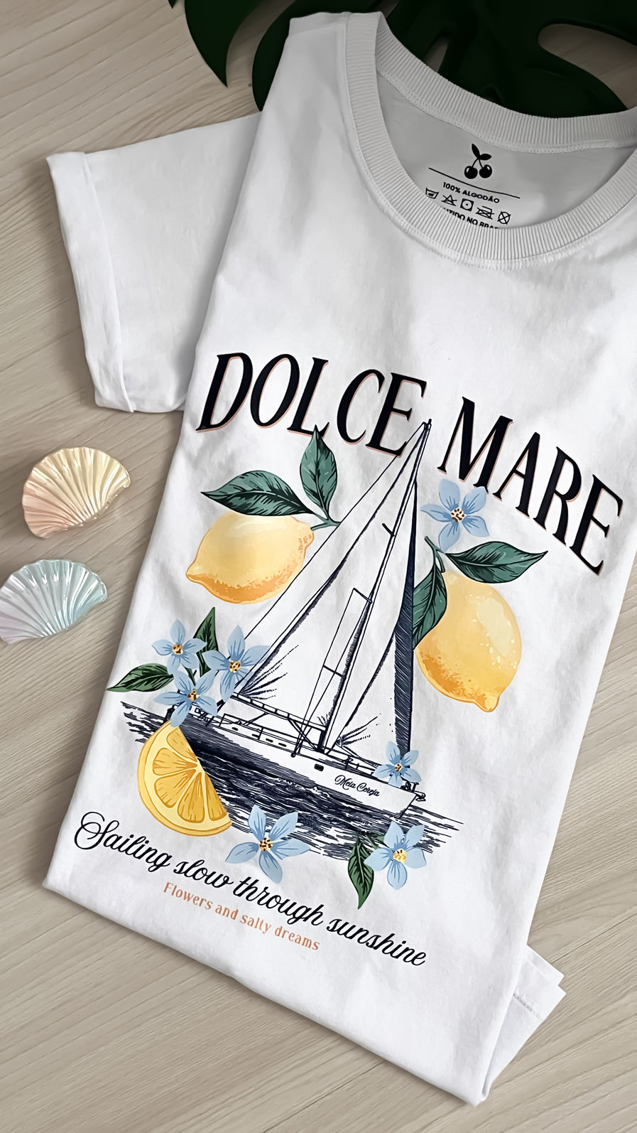 Tshirt Premium - Dolce Mare DTF - Branca Tshirt Premium - Dolce Mare DTF - Branca