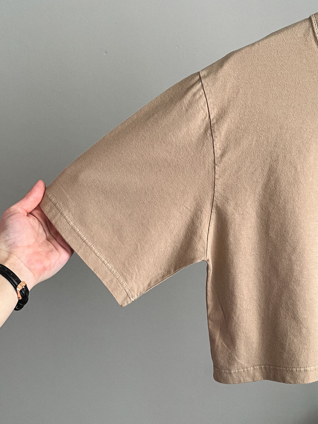 Cropped Oversized - Good Things - Bege