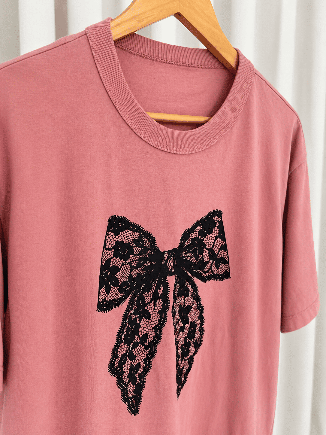 Tshirt Oversized - Laço - Rosa Chá Tshirt Oversized - Laço - Rosa Chá