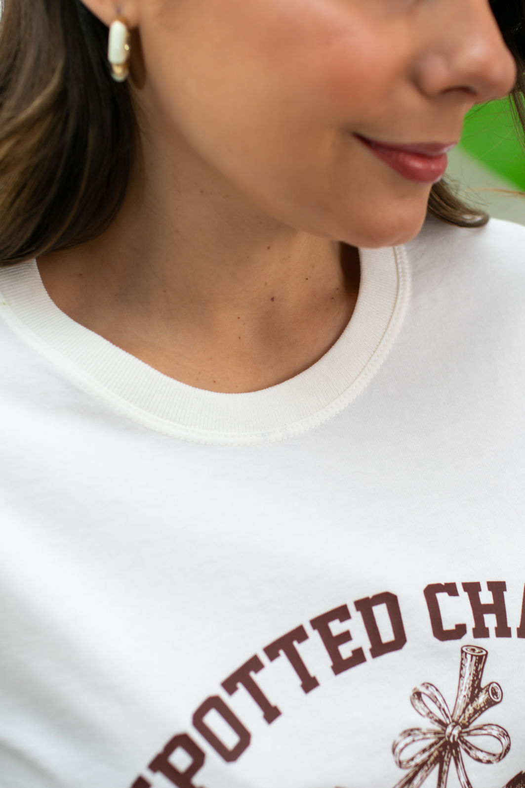 Tshirt Premium - Spotted Charm Morango - Off White