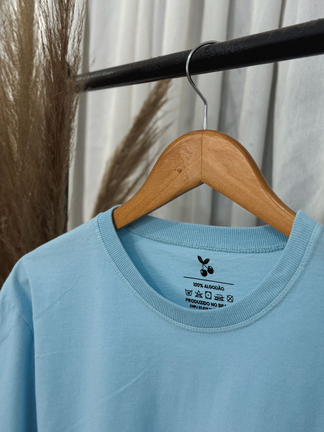 Cropped Oversized - Liso - Azul