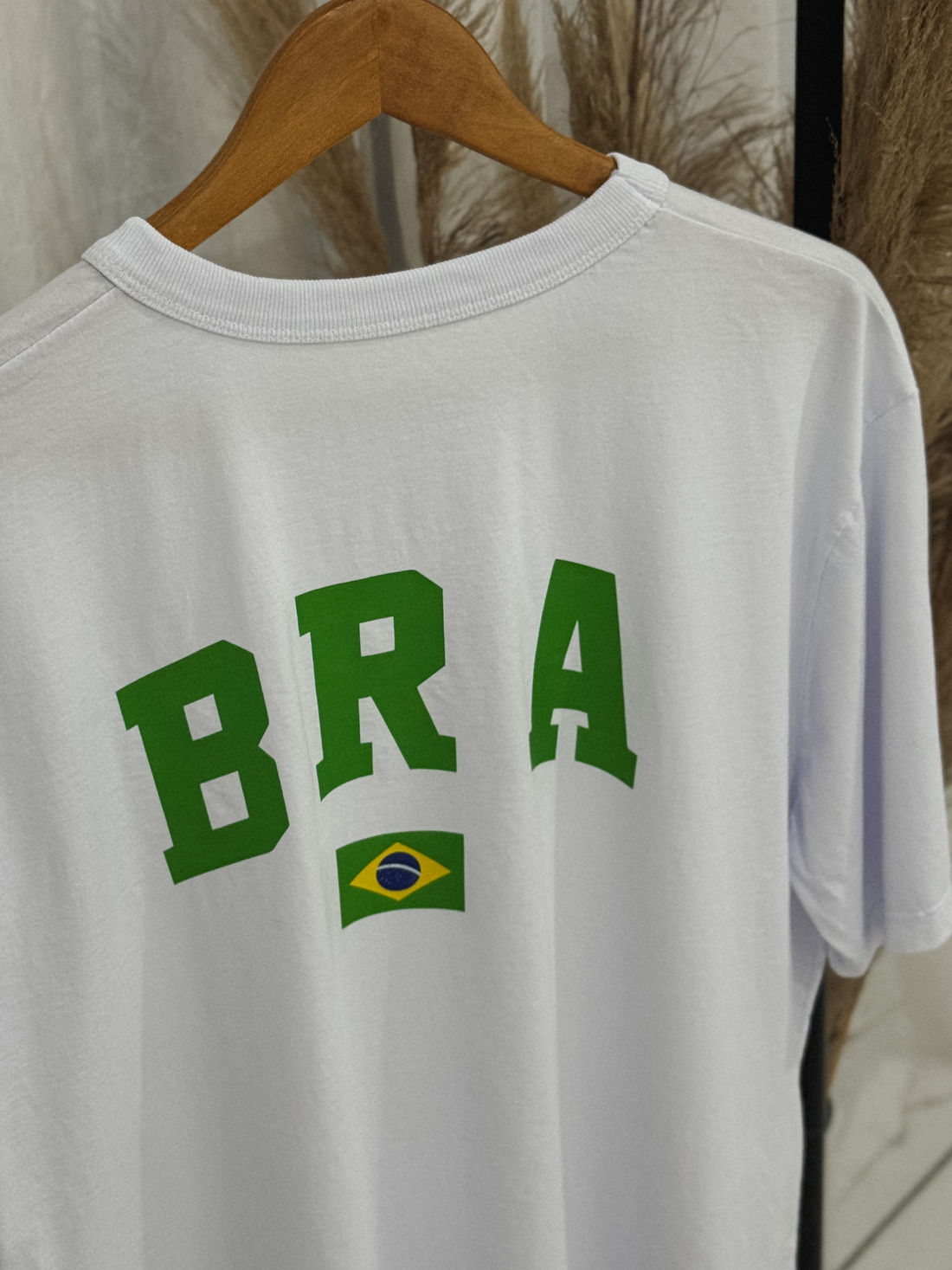Tshirt Oversized - BRA verde - Branca