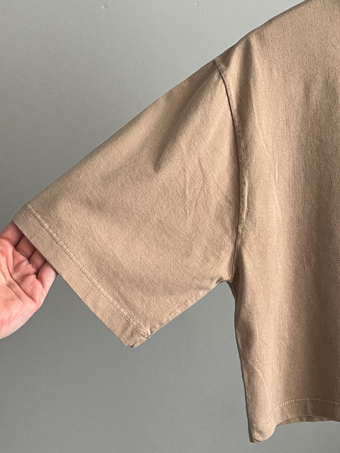 Cropped Oversized - Sardinha - Bege