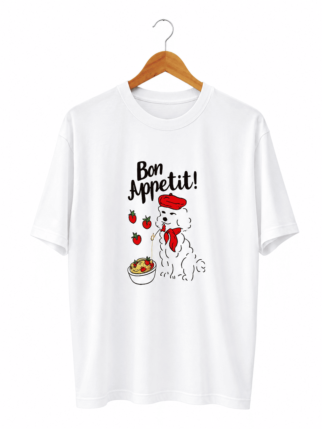 Tshirt Oversized - Bon Appetit - Branca Tshirt Oversized - Bon Appetit - Branca