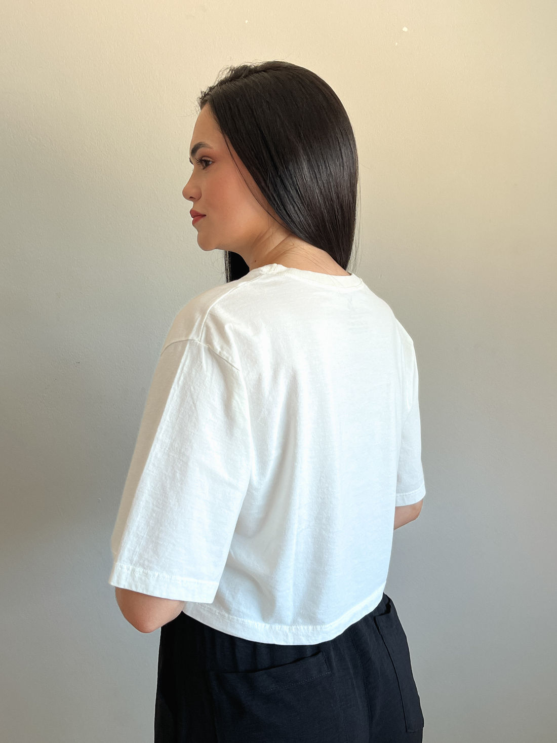 Cropped Oversized - Take It Easy - Off White Cropped Oversized - Take It Easy - Off White