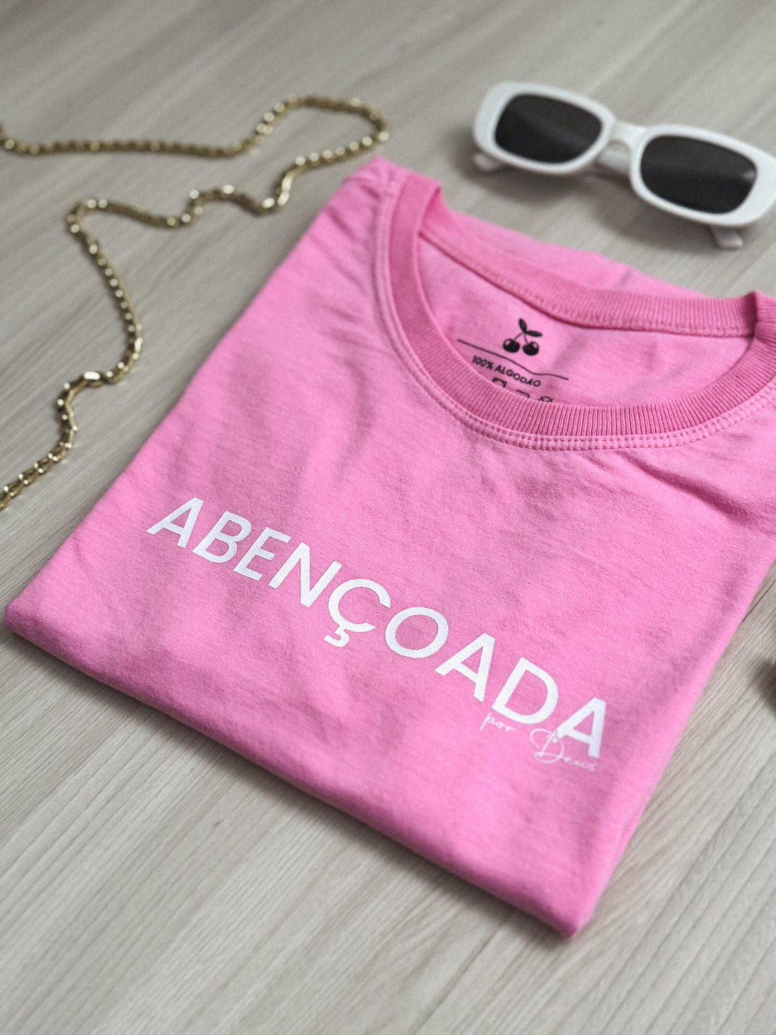 Tshirt Premium - Abençoada - Rosa Tshirt Premium - Abençoada - Rosa